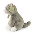 Rappa Plush cat sitting grey 23 cm SOFT COLLECTION, ECO-FRIENDLY